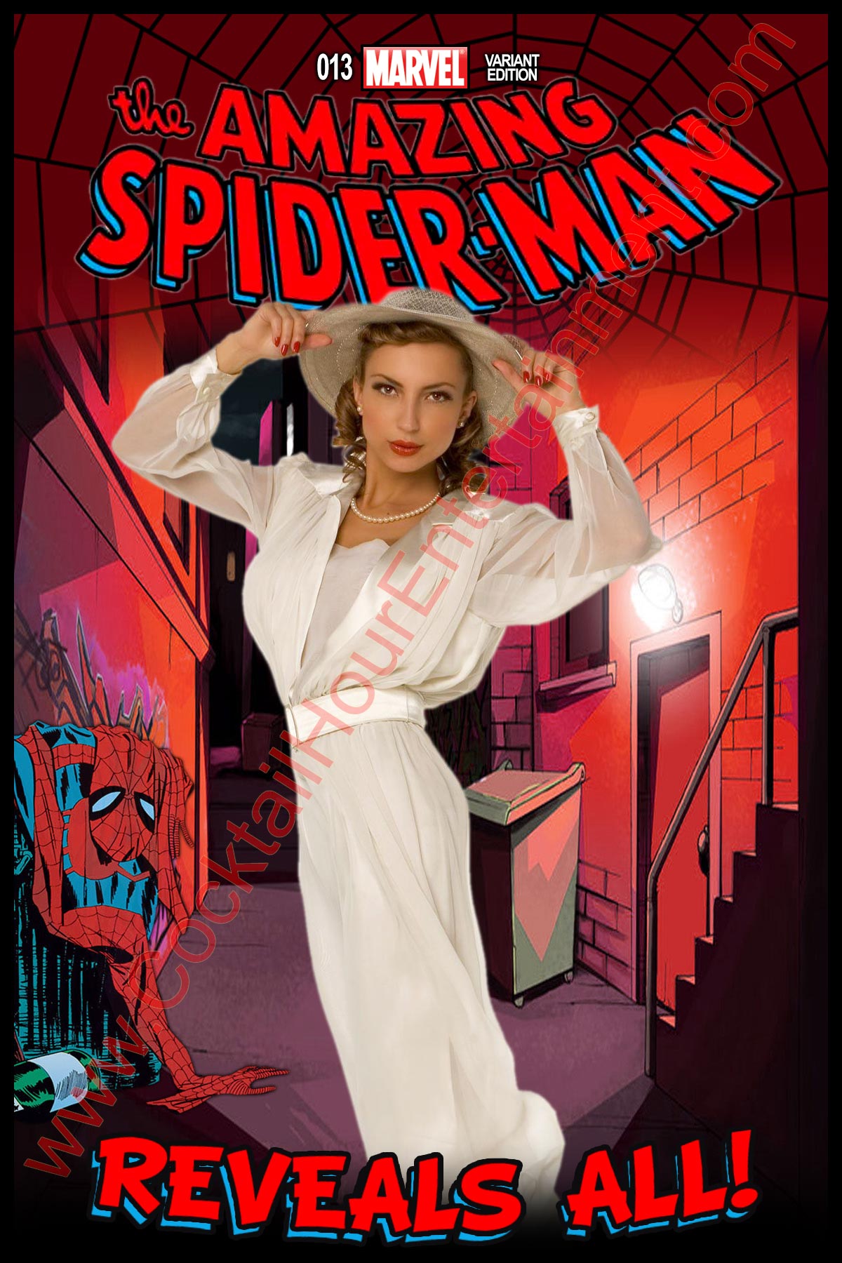spiderman comic book sample green screen